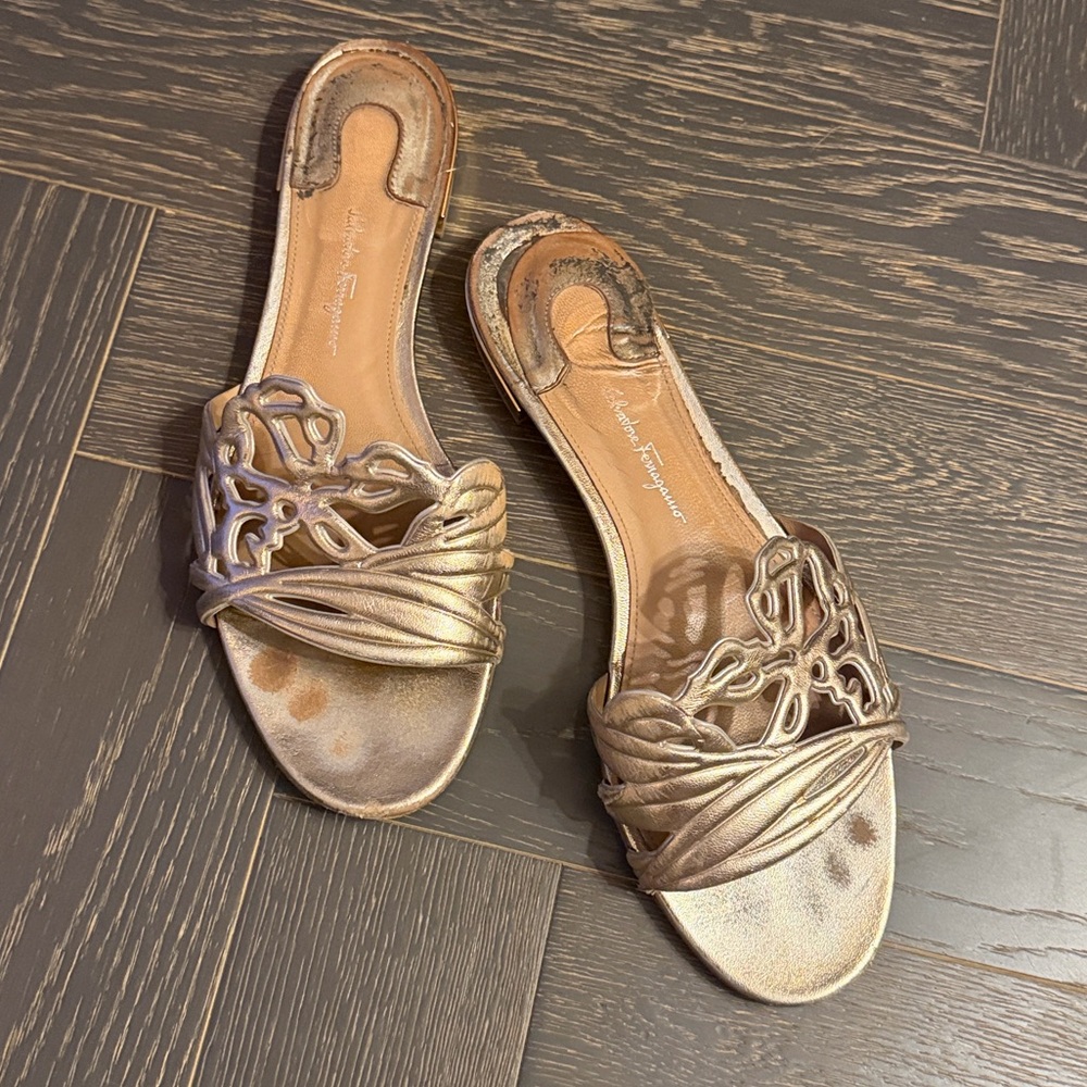 Salvatore Ferragamo Light Tan Leather Footwear
